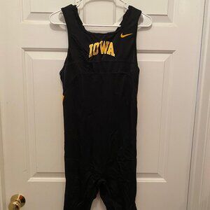 Nike Iowa Hawkeyes Men's Track Sprint Unitard Black Gold XL Made USA New
